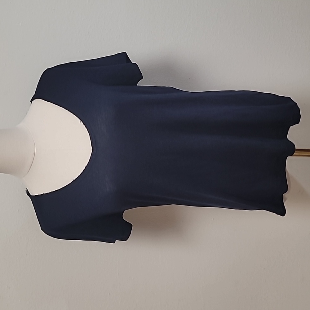 Vince V-Neck T-Shirt Navy Size Medium